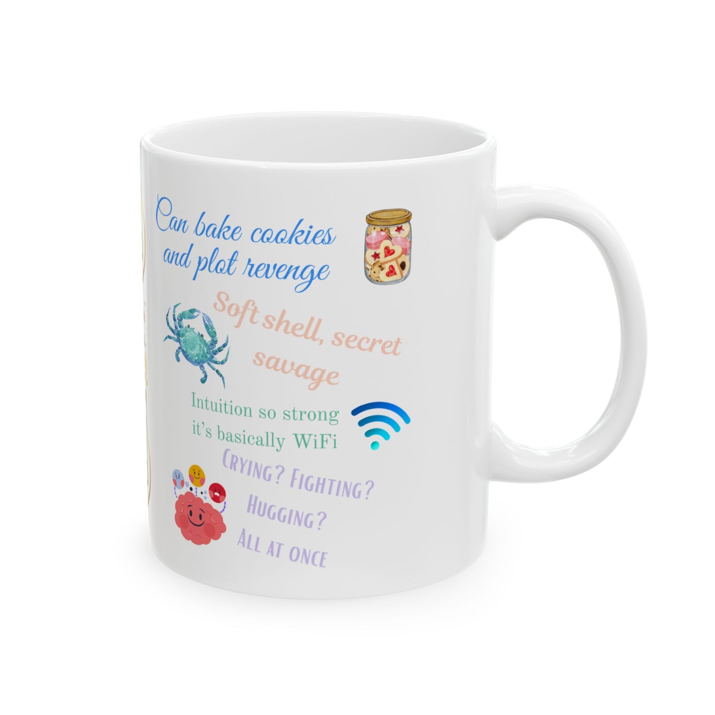 Ceramic Mug Cancer Zodiac 11oz - Perfect Gift for Zodiac Lovers