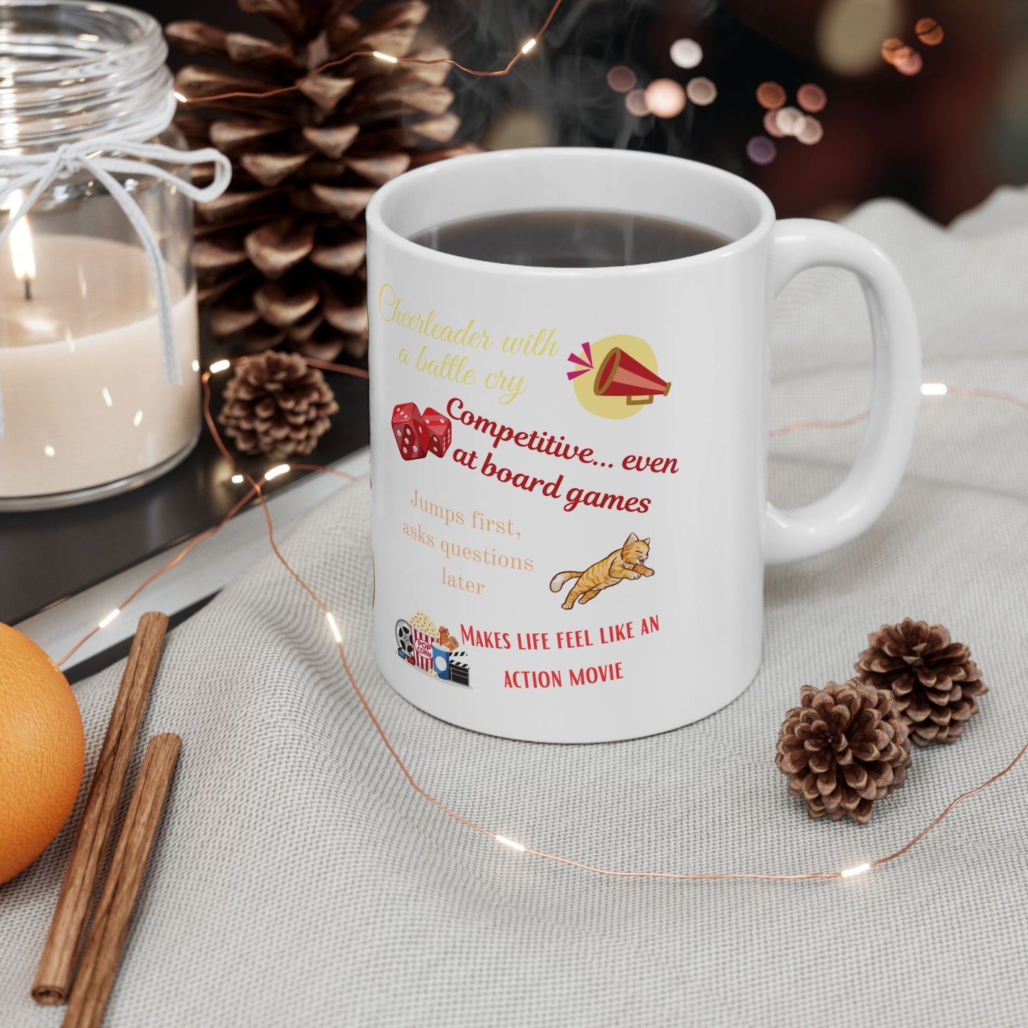 Aries Zodiac Ceramic Mug - 11oz - Fun Astrological Gifts
