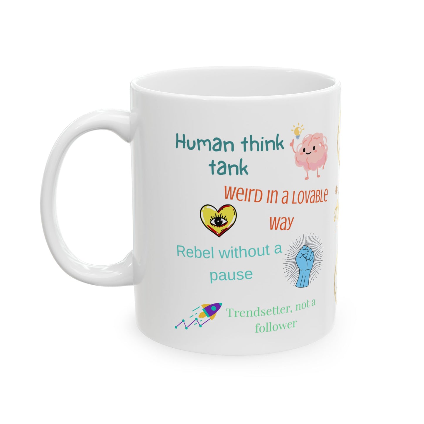 Aquarius Ceramic Mug – 11 oz- Unique Zodiac Gift for Astrology Lovers -Fun Horoscope Design