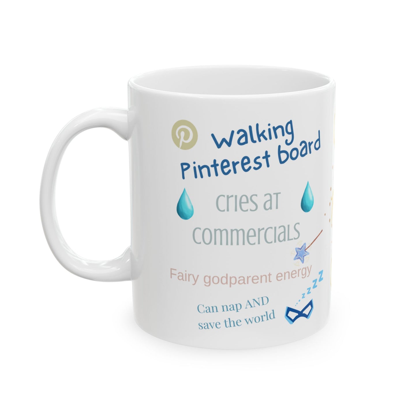 Pisces Zodiac Ceramic Mug | Astrology Gifts for Water Signs | 11oz