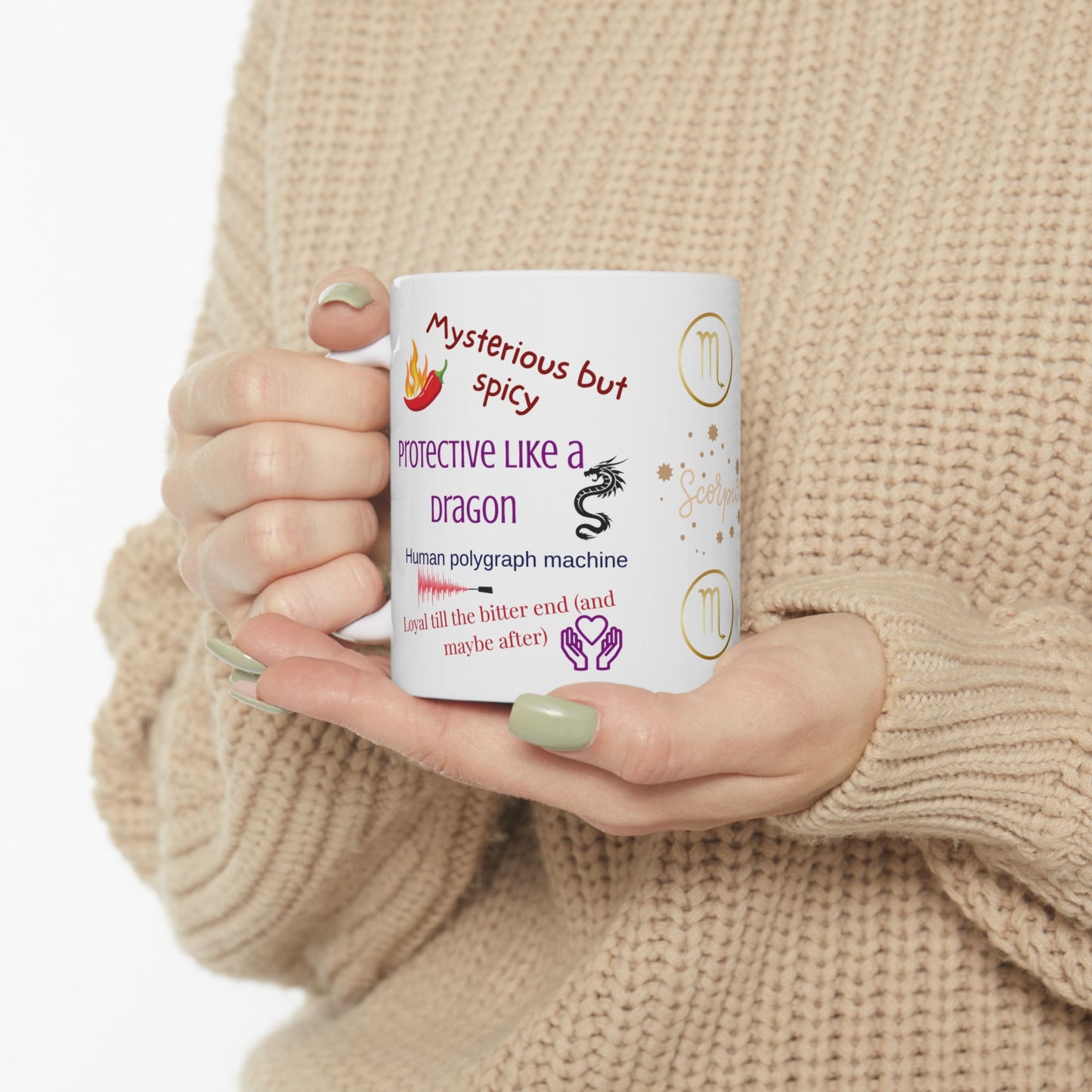 Scorpio Zodiac Ceramic Mug - 11oz-  Horoscope Gifts for Astrology Lovers