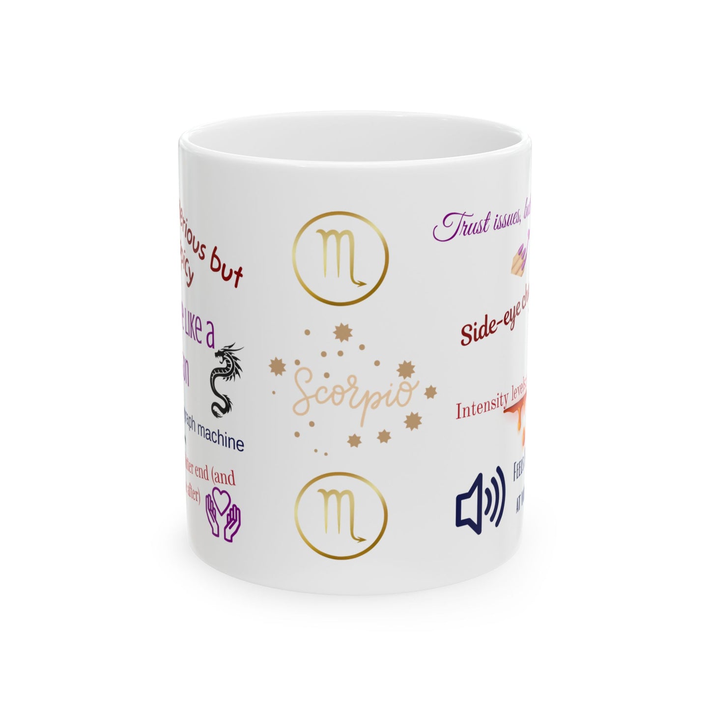 Scorpio Zodiac Ceramic Mug - 11oz-  Horoscope Gifts for Astrology Lovers